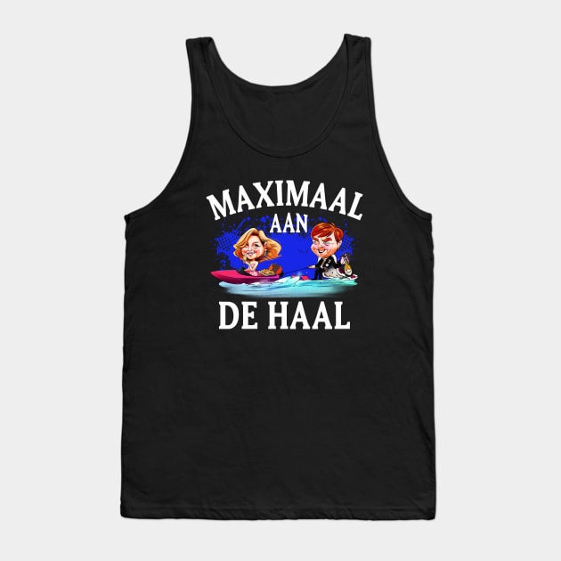 Dutch T-Shirt Willem Alexander & Maxima Funny Cartoon Dutch Text Tee Netherlands Royal Family T Shirt Holland Orange Top Kings Day Outfit Tank Top by PARTYDUTCH